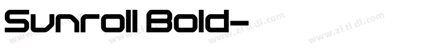Sunroll Bold字体转换